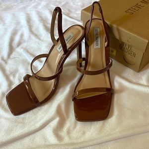Steve Madden Gracey Cognac Patent Leather